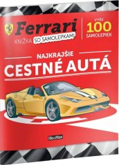 Ferrari, najkrajšie cestné autá - knižka so samolepkami