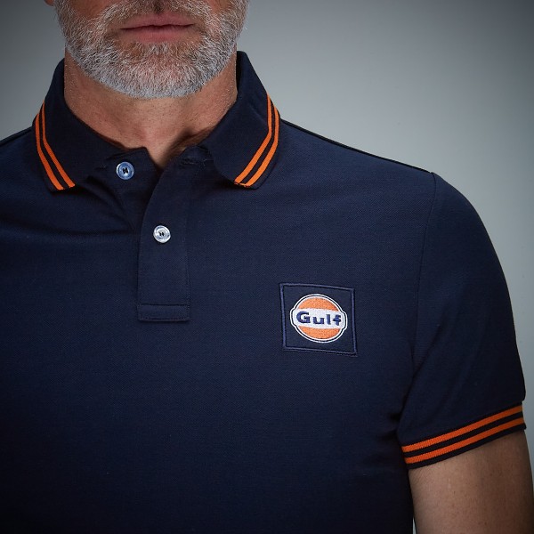 Gulf Retro Polo navy - Veľkosť: L