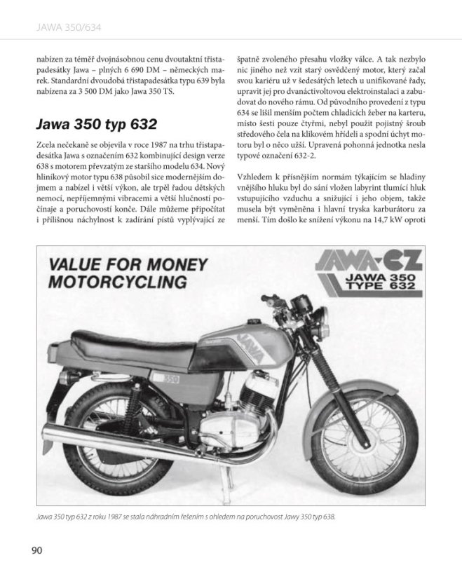Jawa 350 - Typ 634 a príbuzné modely
