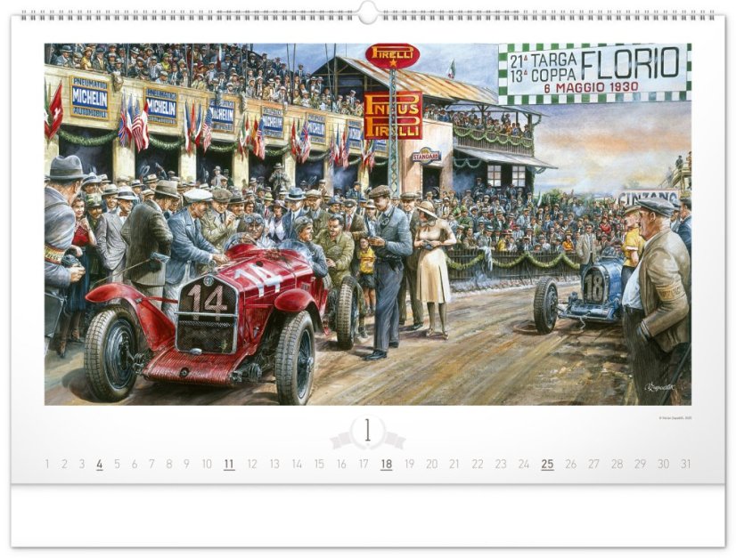 Kalendár Oldtimers / Zapadlík