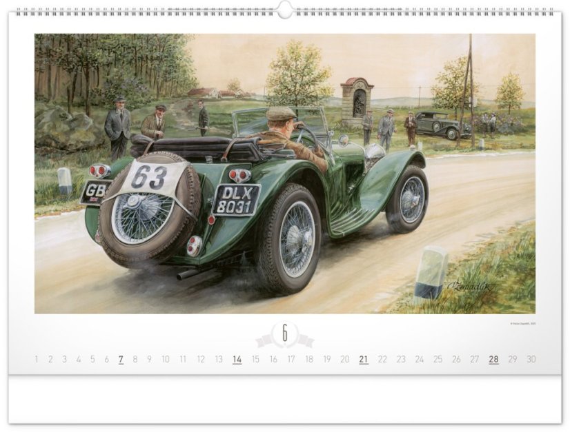 Kalendár Oldtimers / Zapadlík