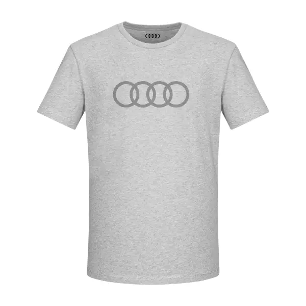 Audi Rings, Pánske, sivé - Veľkosť: S