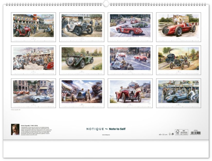 Kalendár Oldtimers / Zapadlík