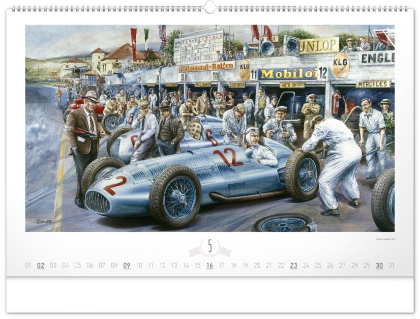Nástenný kalendár Oldtimers - Zapadlík 2027