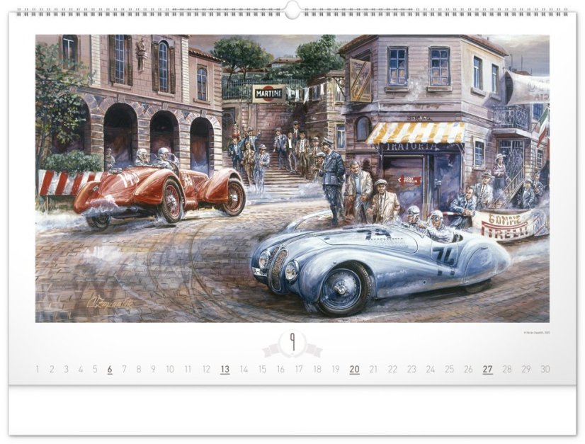 Kalendár Oldtimers / Zapadlík