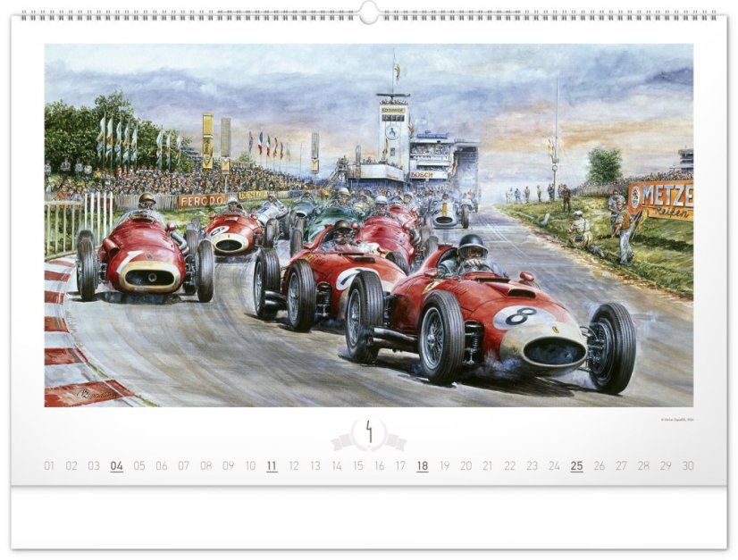 Nástenný kalendár Oldtimers - Zapadlík 2027