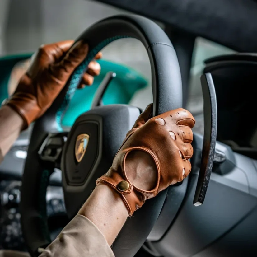 Dámske elegantné kožené rukavice na šoférovanie aj do mesta - Veľkosť: 7