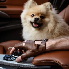 Moderné bezprstové rukavice na šoférovanie pre pánov