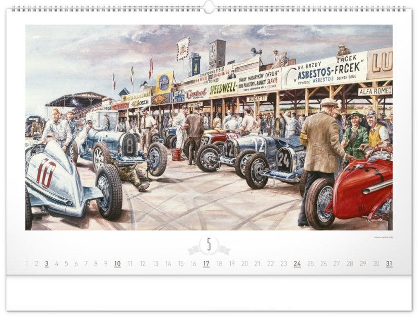 Kalendár Oldtimers / Zapadlík