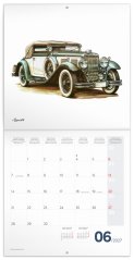 Poznámkový Kalendár Classic Cars - Zapadlík 2027