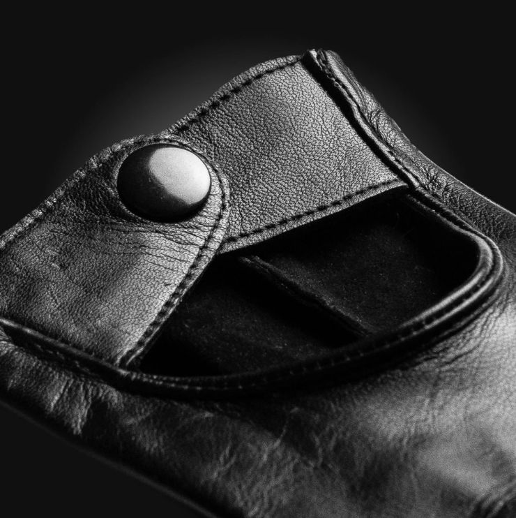 Klasické dámske kožené rukavice na šoférovanie