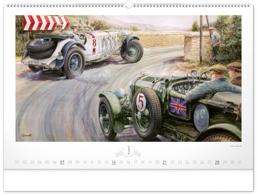 Nástenný kalendár Oldtimers - Zapadlík 2027