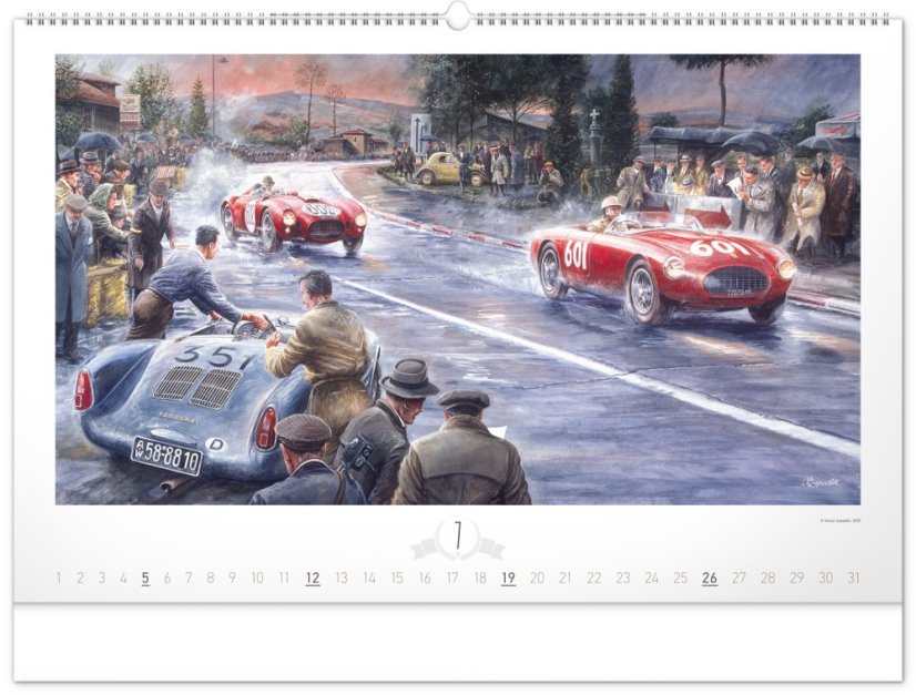 Kalendár Oldtimers / Zapadlík