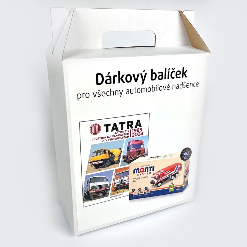 Darčekový balíček kniha Tatra 815 + Monti System MS 10 Tatra Rallye Dakar