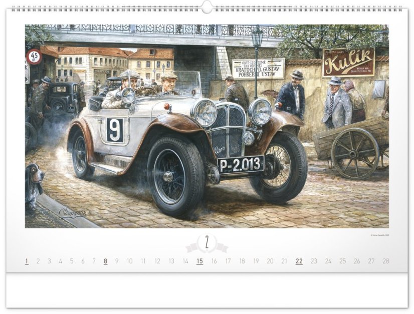 Kalendár Oldtimers / Zapadlík