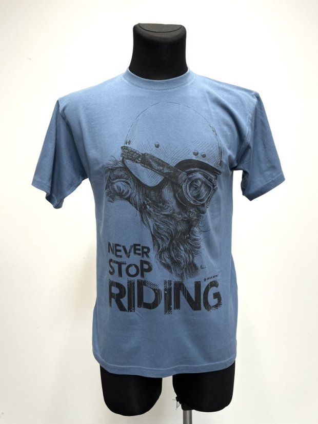 Vintage bradáč - Farba: modrá, Veľkosť: L